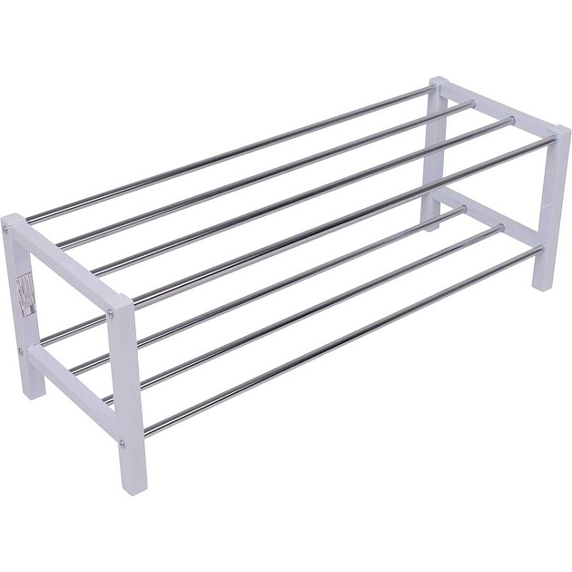 Обувница AksHome Iris белый/металл 77629 Фото № 1