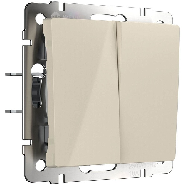 Перекрестный переключатель двухклавишный Werkel W1123003 4690389182150 изображение 1 Перекрестный переключатель двухклавишный Werkel W1123003 4690389182150 Фото № 1