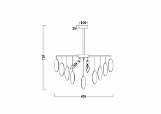 Подвесная люстра Freya Porto FR5104PL-06N 1