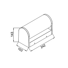 Настенный уличный светильник Mantra GANT 9280 3