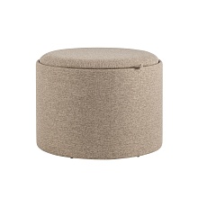 Пуф с ящиком Stool Group Хюгге L рогожка бежевая 19B260LL BY1701-3
