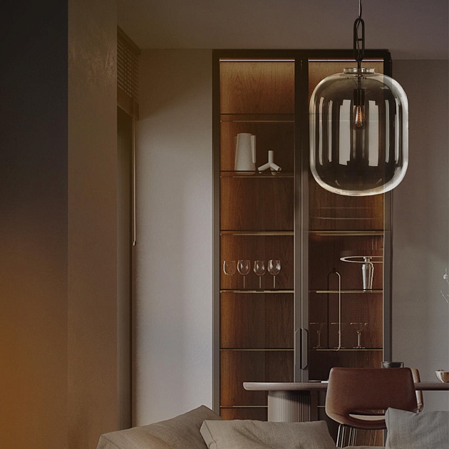 Подвесной светильник Loft IT Oda 10195/350 Smoke изображение 6 Подвесной светильник Loft IT Oda 10195/350 Smoke Фото № 6