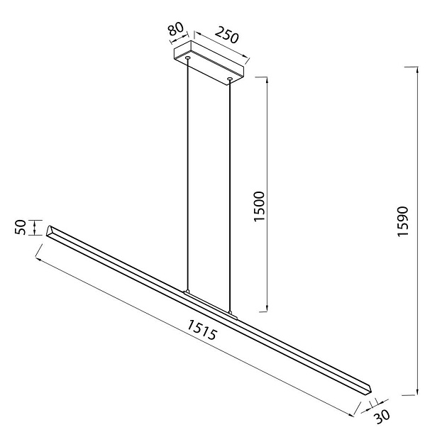 Подвесной светильник Mantra Lineal 8959 изображение 3 Подвесной светильник Mantra Lineal 8959 Фото № 3