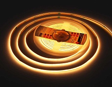 Светодиодная лента Ambrella Light GS4601 COB 384Led/ 7W m/ 24V IP20 3000K/ 5m*3mm*2mm (2 конт.) GS4601 5