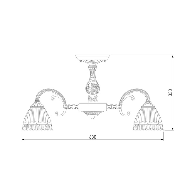 Потолочная люстра Eurosvet Campina 60107/8 античная бронза Фото № 2