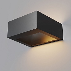 Уличный настенный светодиодный светильник Maytoni Cont O464WL-L18GF3K 1