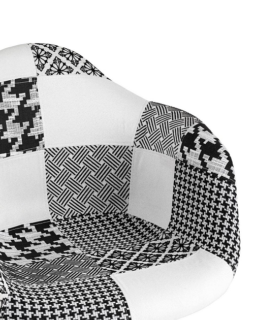Кресло Stool Group EAMES пэчворк черно-белое Y809 bw Фото № 6