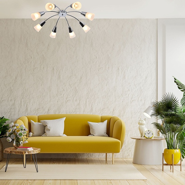 Потолочная люстра Escada Aquilegia 1100/8P Chrome Фото № 2