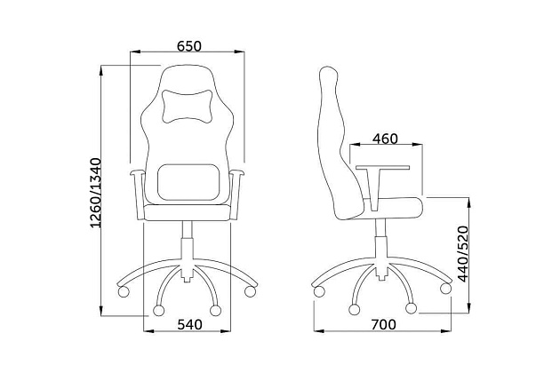 Игровое кресло AksHome Gamer синий + черный, экокожа 41932 Фото № 2