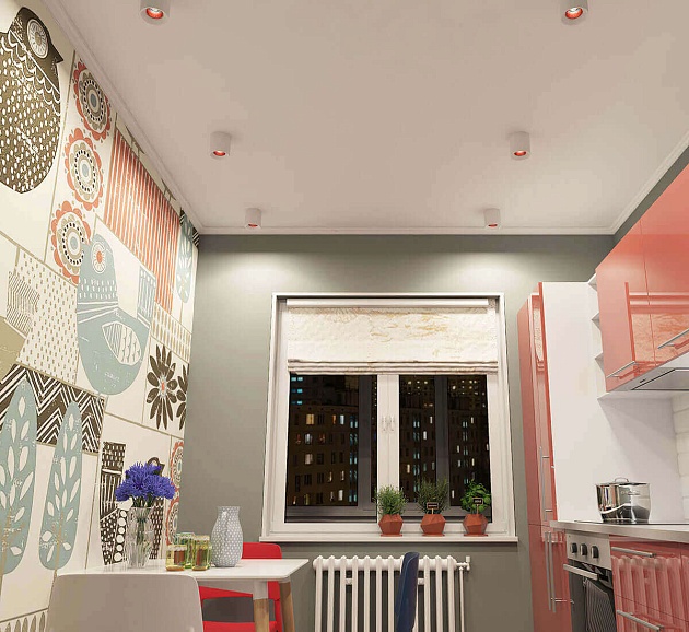 Накладной светильник Denkirs DK3090-WH+RD Фото № 2