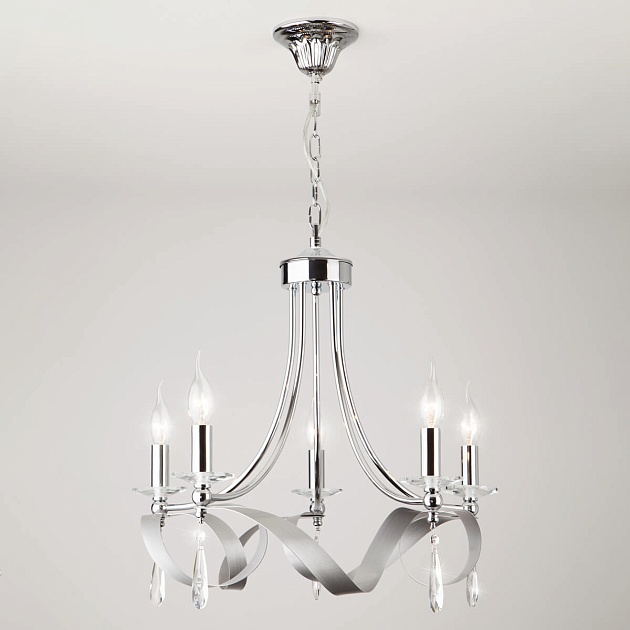Подвесная люстра Eurosvet 60064/5 хром Фото № 1
