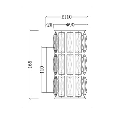 Бра Maytoni Talento DIA008WL-1CH 1