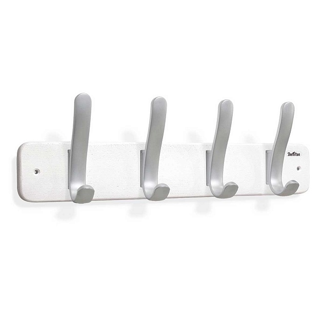 Настенная вешалка Sheffilton SHT-WH20 беленый/серебро 1933220401 Фото № 1