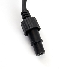 Сетевой шнур для гирлянд 3м, 2*0,5мм2, IP44, черный, DM403 3