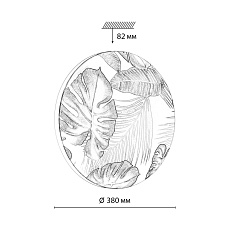 Настенно-потолочный светодиодный светильник Sonex Pale Flori 7748/DL 1