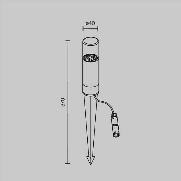 Ландшафтный светильник Maytoni Glide O437FL-01GF изображение 2 Ландшафтный светильник Maytoni Glide O437FL-01GF Фото № 2