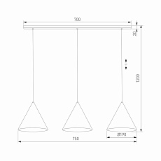 Подвесной светильник TK Lighting 10011 Cono 1