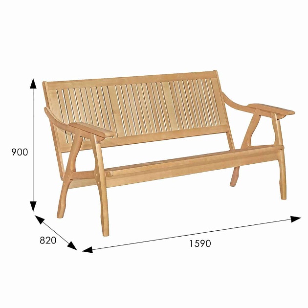 Диван Мебелик Массив 007755 изображение 3 Диван Мебелик Массив 007755 Фото № 3