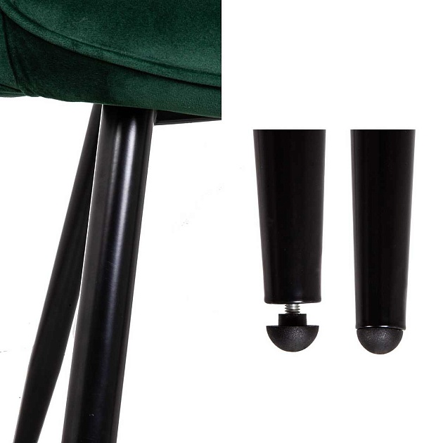 Кресло AksHome Pablo темно-зеленый, велюр 72330 Фото № 4