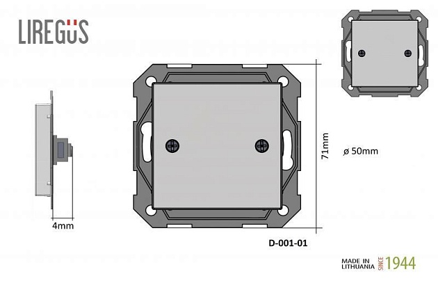 Заглушка Liregus Retro черный матовый 29-242 изображение 2 Заглушка Liregus Retro черный матовый 29-242 Фото № 2