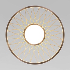 Потолочный светодиодный светильник Eurosvet Cesta 40018/1 LED коричневый 1