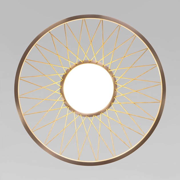 Потолочный светодиодный светильник Eurosvet Cesta 40018/1 LED коричневый изображение 2 Потолочный светодиодный светильник Eurosvet Cesta 40018/1 LED коричневый Фото № 2