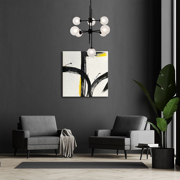 Подвесная люстра Eurosvet Volver 50383 черный Smart изображение 7 Подвесная люстра Eurosvet Volver 50383 черный Smart Фото № 7