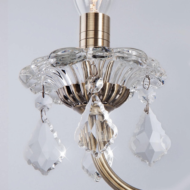 Бра Eurosvet 3281/2 античная бронза/прозрачный хрусталь Strotskis изображение 3 Бра Eurosvet 3281/2 античная бронза/прозрачный хрусталь Strotskis Фото № 3