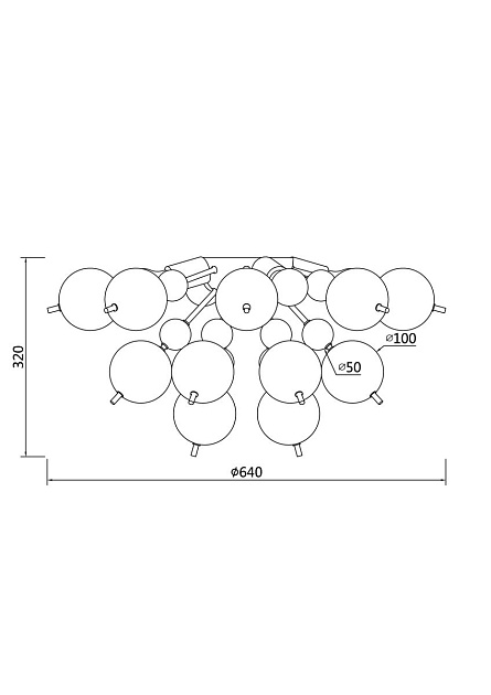 Потолочная люстра Maytoni Bolla MOD133CL-04BS изображение 2 Потолочная люстра Maytoni Bolla MOD133CL-04BS Фото № 2