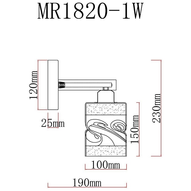 Бра MyFar Olivia MR1820-1W Фото № 2