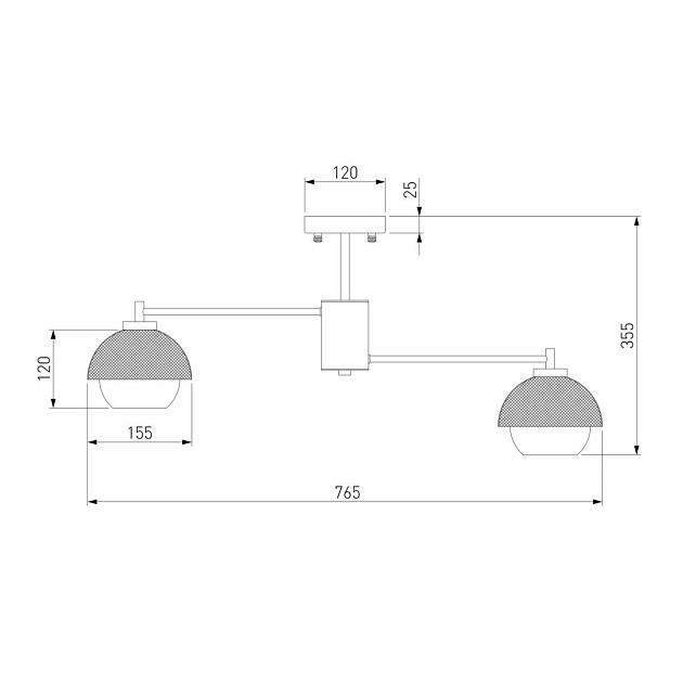 Потолочная люстра Eurosvet 70106/8 черный Фото № 2