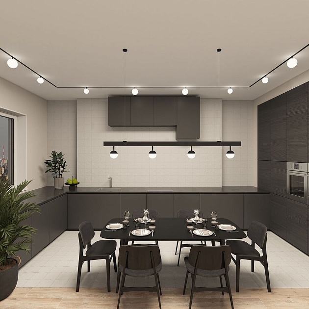 Трековый светодиодный светильник Denkirs Smart Moon DK8051-BK Фото № 6