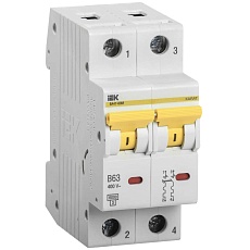 KARAT Автоматический выключатель ВА47-60M 2P B 6А 6кА IEK MVA31-2-006-B