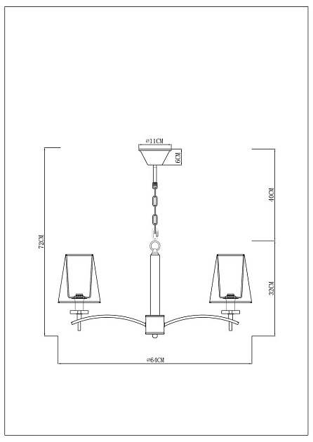 Подвесная люстра Arte Lamp Kensington A4098LM-5CC Фото № 2