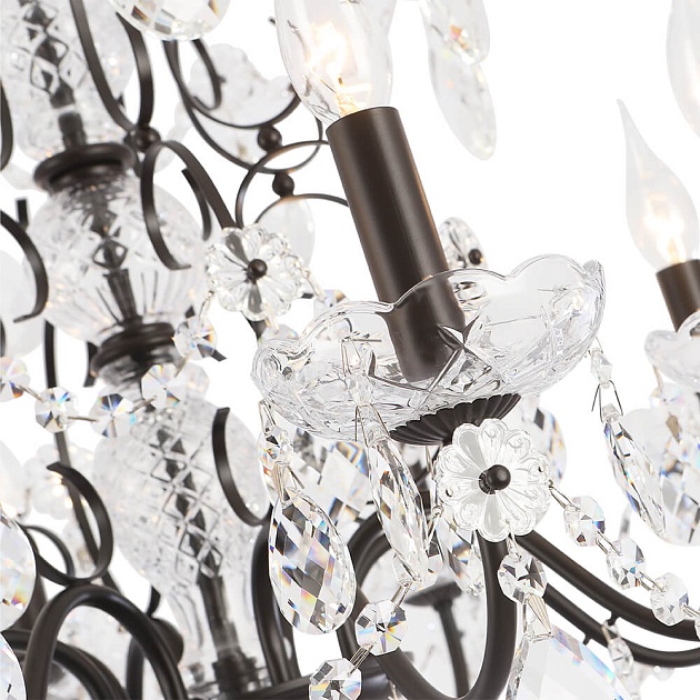 Подвесная люстра Crystal Lux Odelis SP8 Brown изображение 3 Подвесная люстра Crystal Lux Odelis SP8 Brown Фото № 3