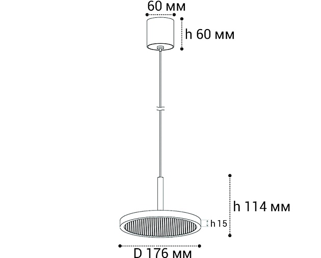 Подвесной светодиодный светильник Italline IT08-8022 black 3000K Фото № 2