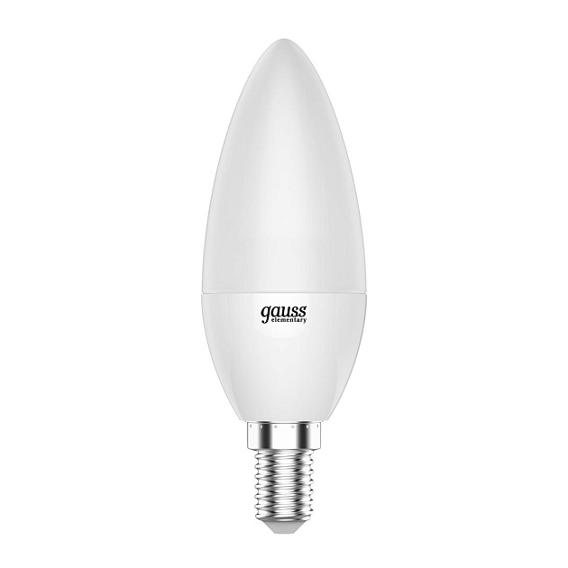 Лампа светодиодная Gauss E14 6W 3000K матовая 33116 Фото № 1