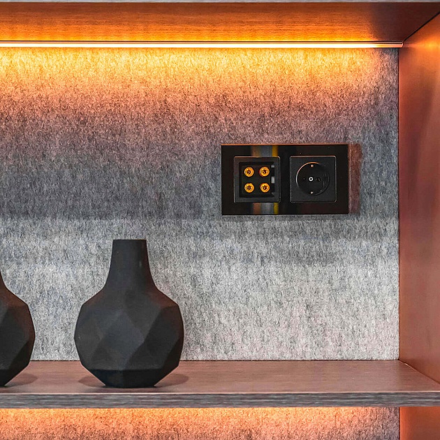 Розетка с заземлением Werkel черный матовый W1171008 4690389156878 Фото № 8