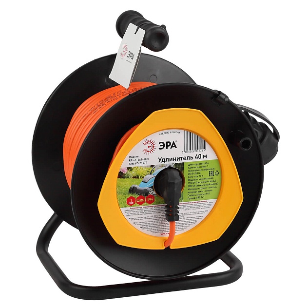 Удлинитель силовой ЭРА RPx-1-2x1-40m Б0046834 Фото № 1
