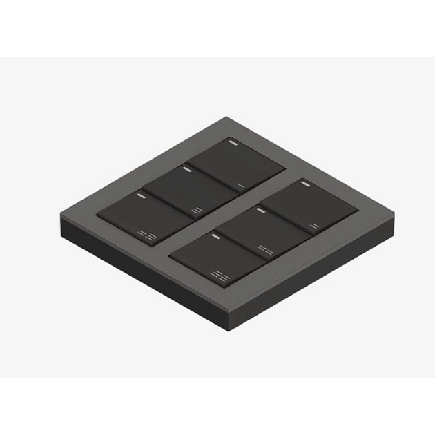 PNL Беспроводная панель TY 6 клавиш глубокий графит изображение 1 PNL Беспроводная панель TY 6 клавиш глубокий графит Фото № 1