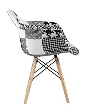 Кресло Stool Group EAMES пэчворк черно-белое Y809 bw 2
