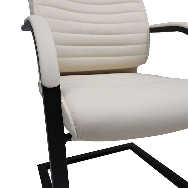 Офисный стул AksHome Augusto кремовый + черный 87591 Фото № 4