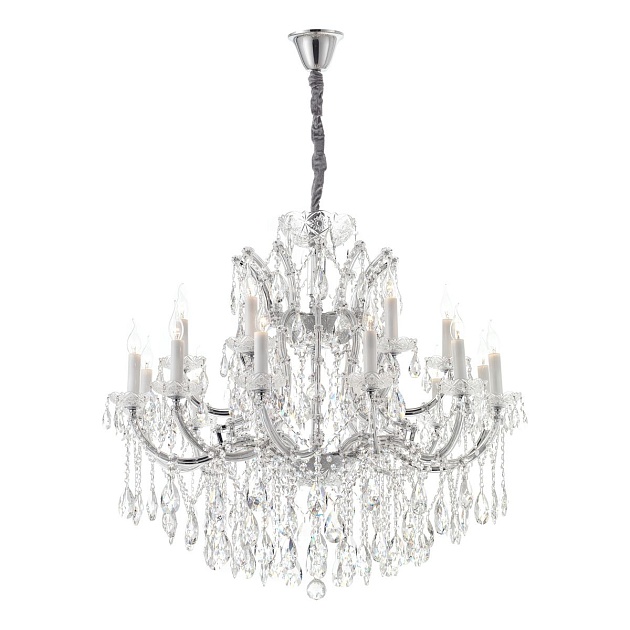 Подвесная люстра iLamp Diamond 6071-18 CR+CL изображение 1 Подвесная люстра iLamp Diamond 6071-18 CR+CL Фото № 1