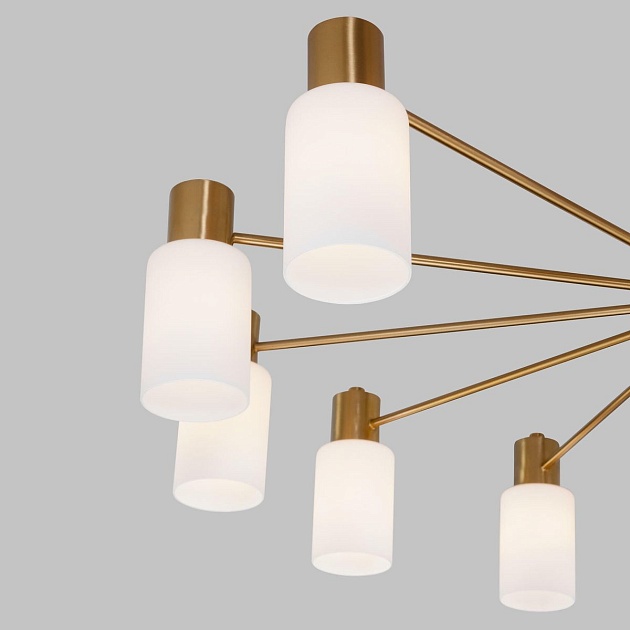 Потолочная люстра Eurosvet Vegga 70160/12 латунь Smart изображение 4 Потолочная люстра Eurosvet Vegga 70160/12 латунь Smart Фото № 4