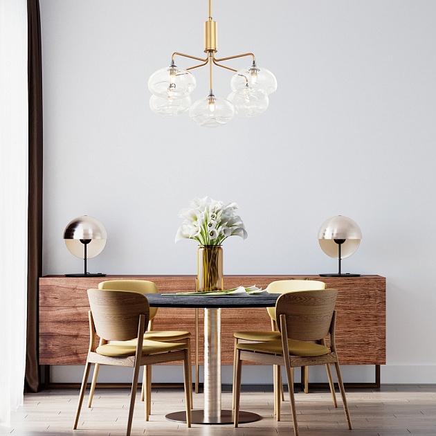 Подвесная люстра Gerhort G31124/5GD CL изображение 2 Подвесная люстра Gerhort G31124/5GD CL Фото № 2