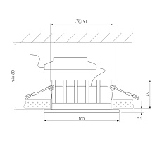 Встраиваемый светодиодный светильник Elektrostandard Combi 25068/LED a069006 1