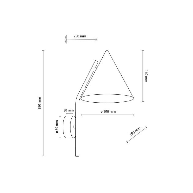 Настенный светильник TK Lighting CONO BRICK a070963 изображение 3 Настенный светильник TK Lighting CONO BRICK a070963 Фото № 3
