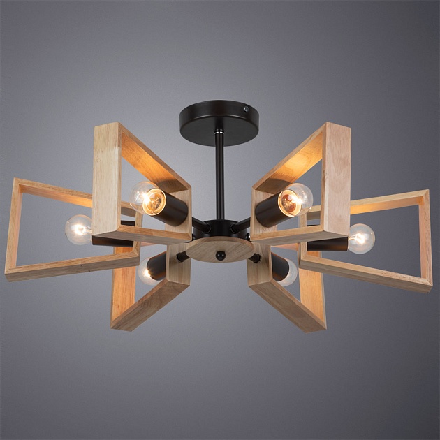 Потолочная люстра Arte Lamp Brussels A8030PL-6BK Фото № 4