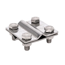 Зажим крестовидный прут-прут (пластина 57x57мм) Ni EKF PROxima lp-g3109-ni