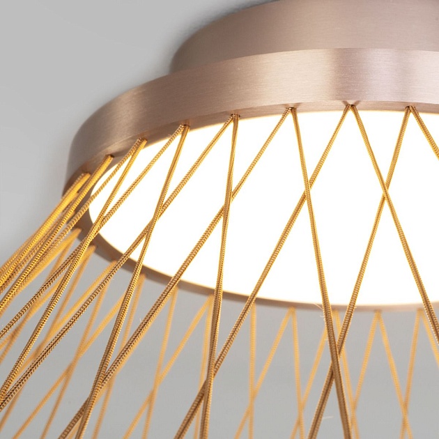 Потолочный светодиодный светильник Eurosvet Cesta 40019/1 LED коричневый Фото № 3